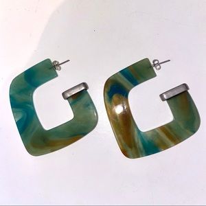 free people resin earrings